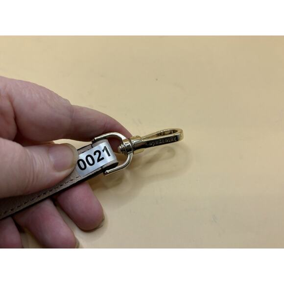 Michael Kors Tan Leather Replacement Adjustable Strap Signature Hardware - Picture 7 of 7